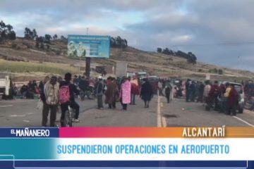 SUSPENDIERON OPERACIONES EN EL AEROPUERTO DE ALCANTARÍ