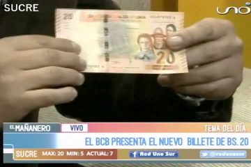 TEMA DEL DÍA: NUEVO BILLETE DEL CORTE DE 20 BOLIVIANOS