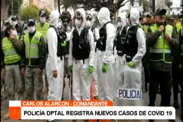 POLICÍA DEPARTAMENTAL REGISTRA NUEVOS CASOS DE COVID 19