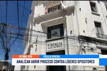 ANALIZAN ABRIR PROCESO CONTRA LÍDERES OPOSITORES