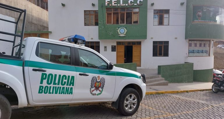 Instalaciones de la Fuerza Especial de Lucha Contra el Crimen en la ciudad de Sucre, donde se encuentra aprehendido el gerente regional de Administradora Boliviana de Carreteras (ABC) de Chuquisaca, Hernán Palacios.