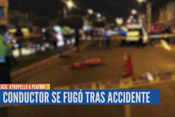 CONDUCTOR SE FUGÓ TRAS ACCIDENTE