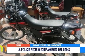 LA POLICÍA RECIBIÓ EQUIPAMIENTO DEL GAMS