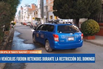 300 VEHÍCULOS FUERON RETENIDOS DURANTE LA RESTRICCIÓN DEL DOMINGO