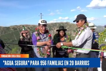 «AGUA SEGURA» PARA 956 FAMILIAS EN 20 BARRIOS