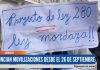 ANUNCIAN MOVILIZACIONES DESDE EL 26 DE SEPTIEMBRE
